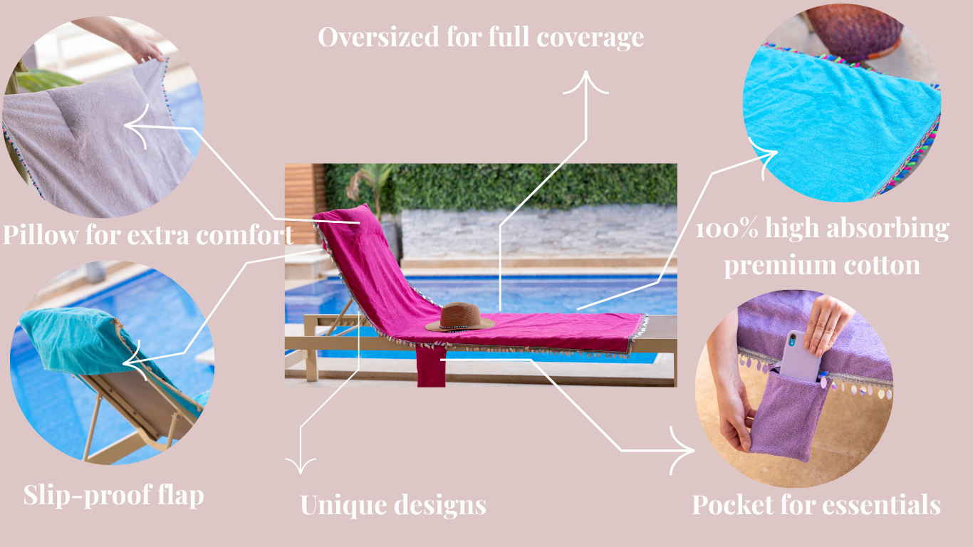 Beach Towel | Indigo Bloom