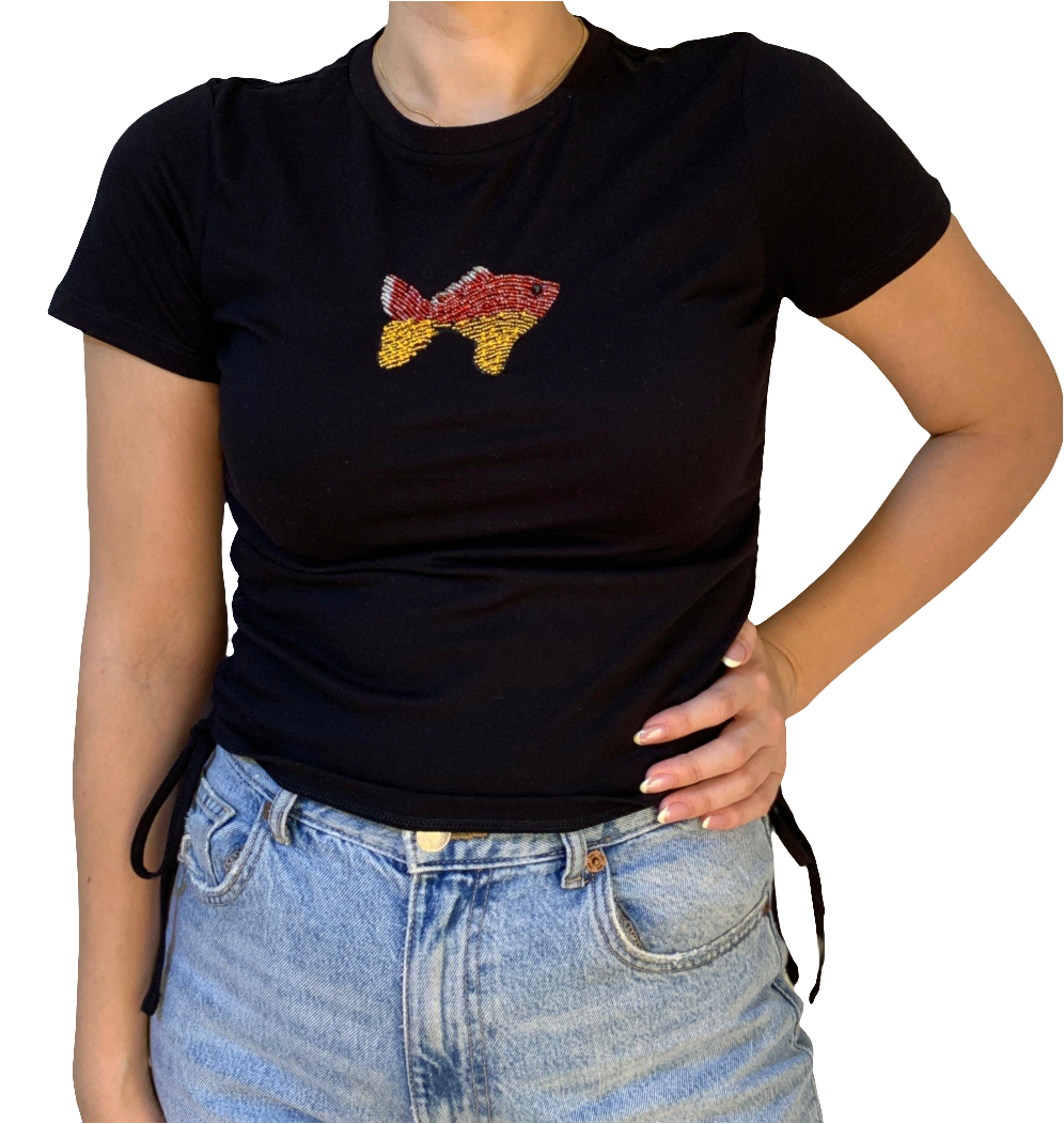 Tops | Fish Beaded Top