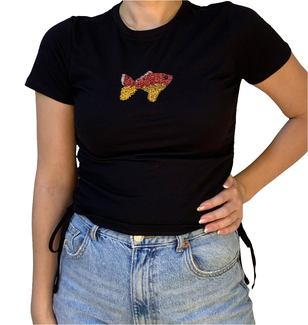Tops | Fish Beaded Top