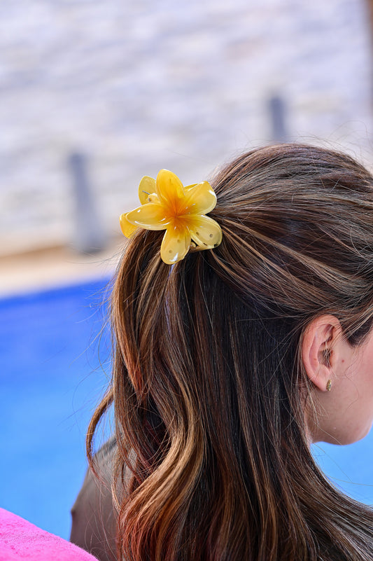 Hair Clips | 1pc Flower Shaped Large Plastic Hair Clips