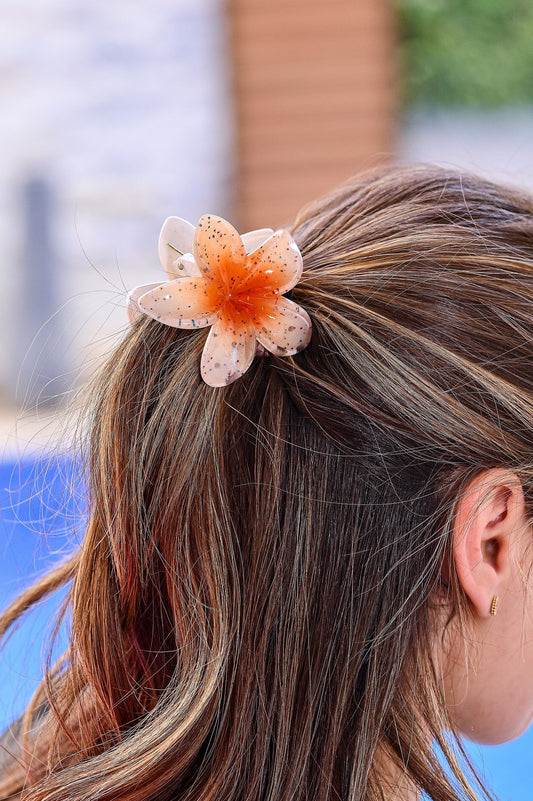 Hair Clips | 1pc Flower Shaped Large Plastic Hair Clips