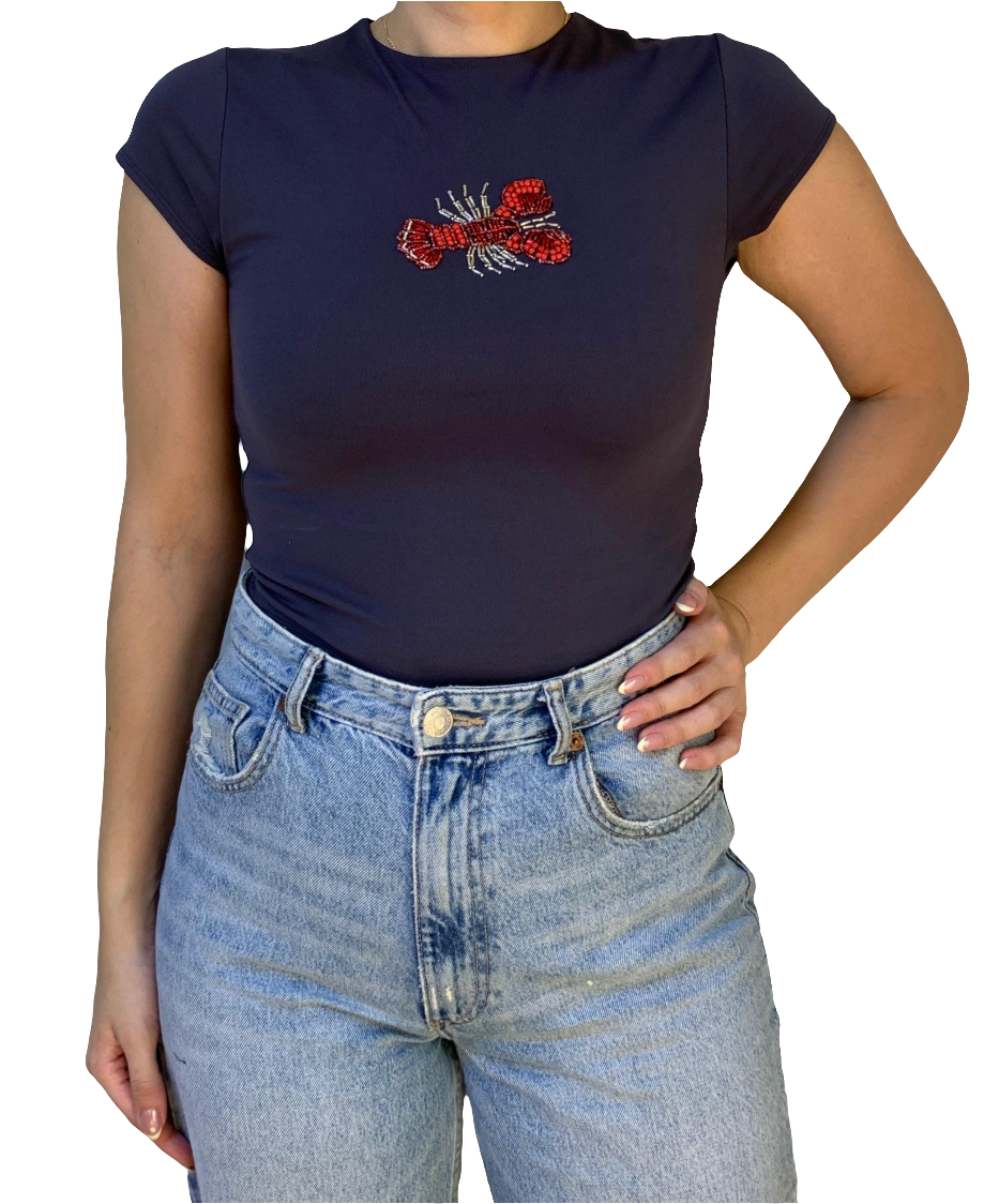 Tops | Lobster Beaded Top