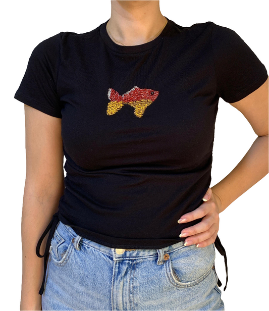 Tops | Fish Beaded Top