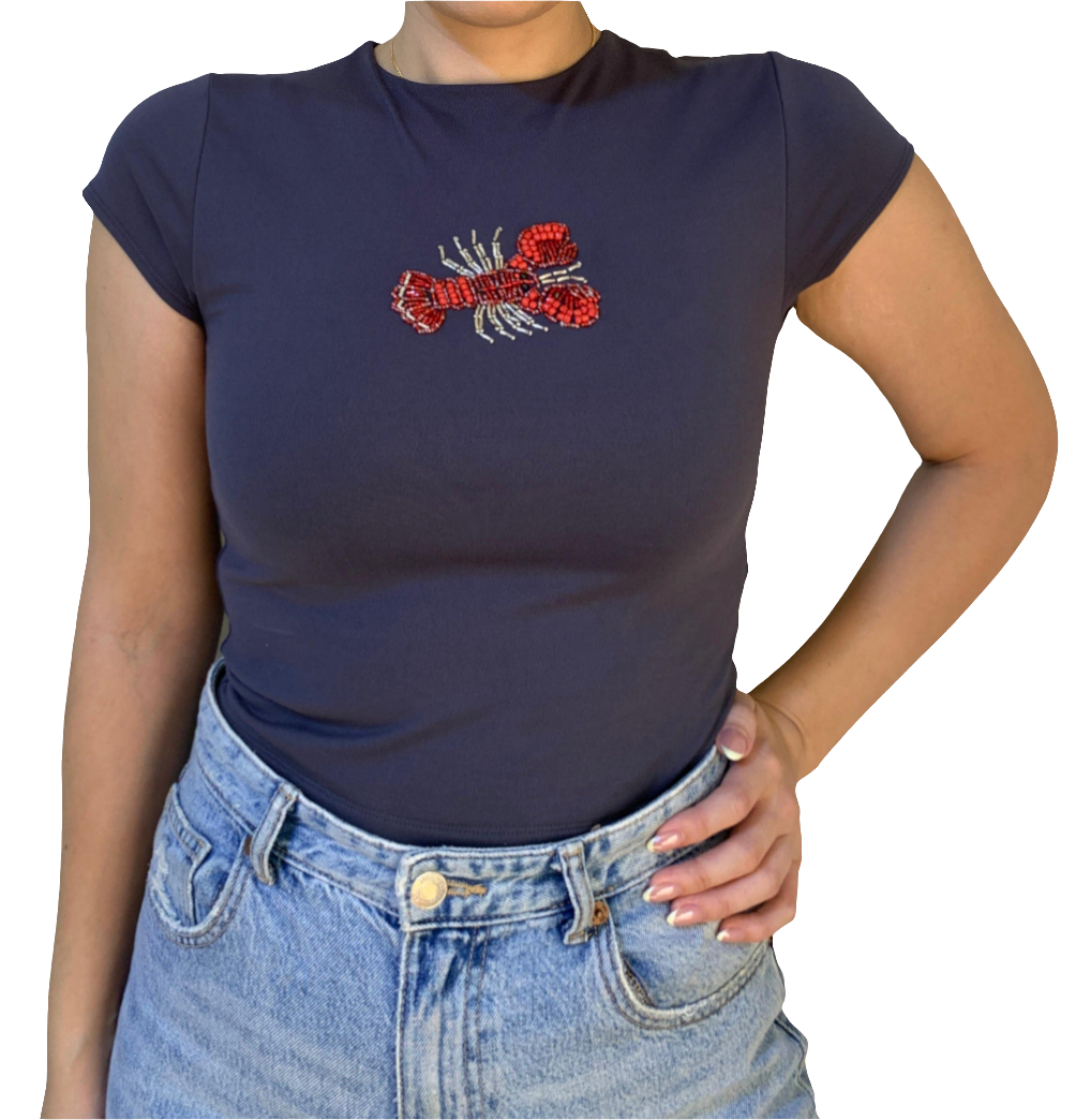 Tops | Lobster Beaded Top